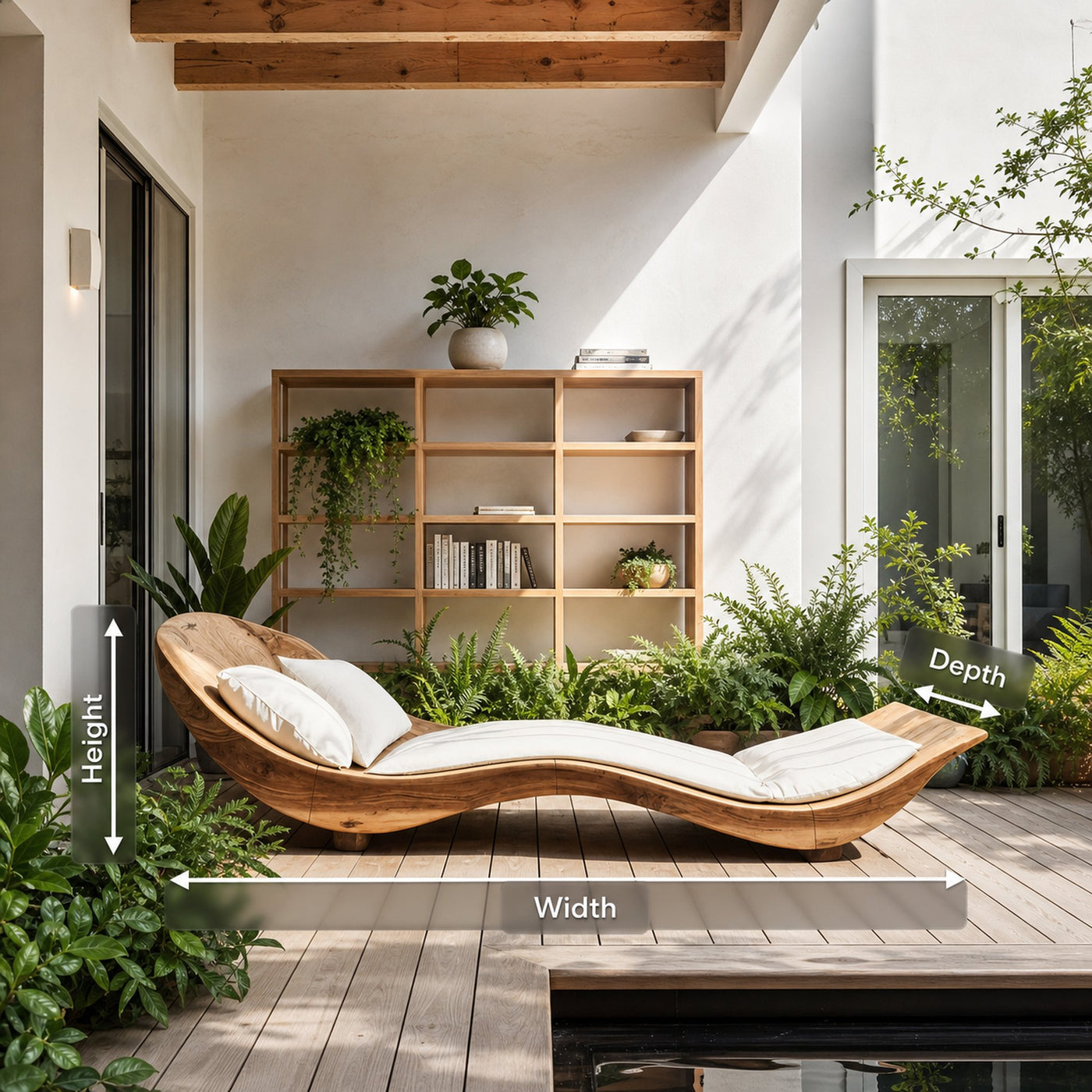 Mid Century Wooden Daybed For Modern Bedroom Furniture Decor - product view 8