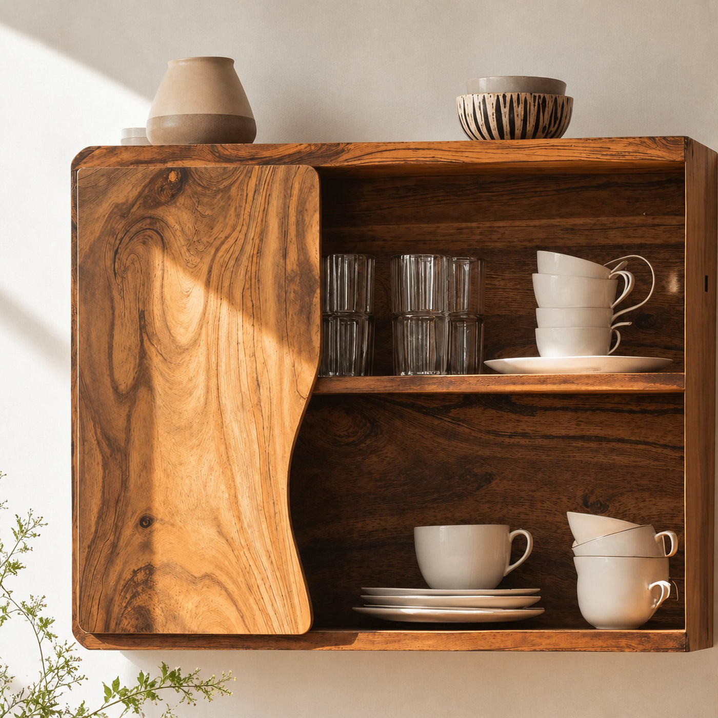 Mid Century Wooden Kitchen Cabinet For Furniture Decor