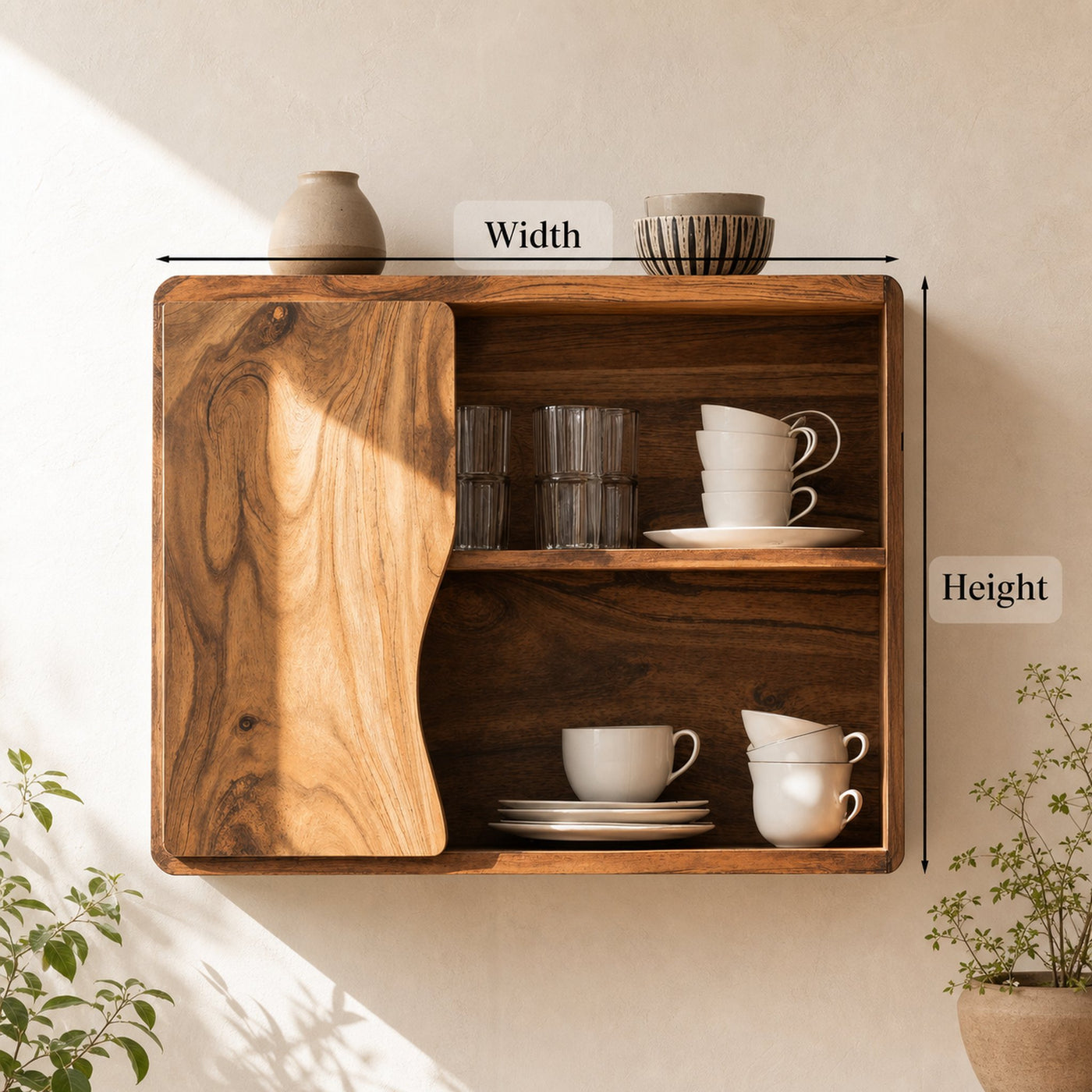 Mid Century Wooden Kitchen Cabinet For Furniture Decor - product view 6