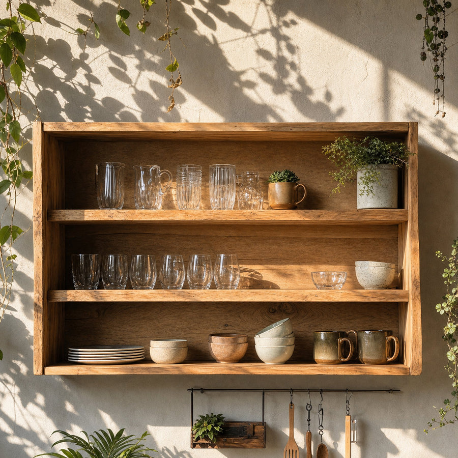 Mid Century Wooden Kitchen Cabinet For Kitchen Decor