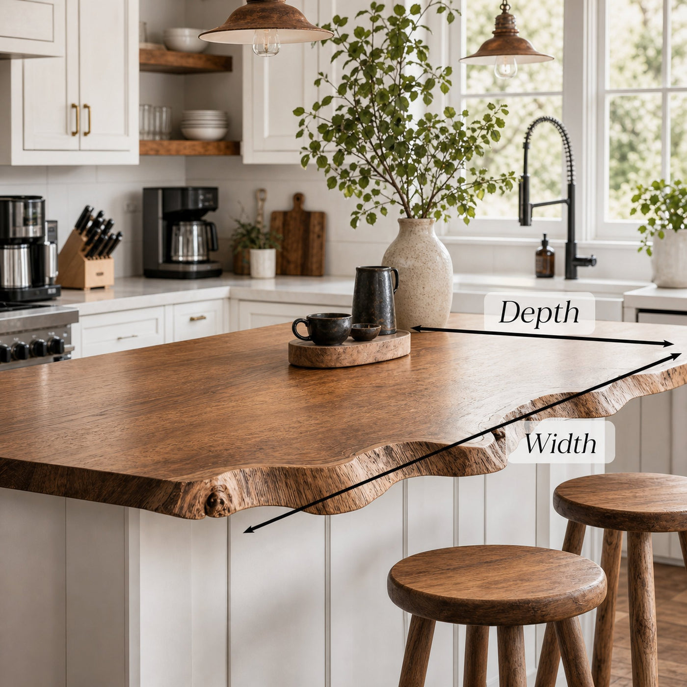 Mid Century Wooden Kitchen Countertop For Elegant Dining Room - product view 6