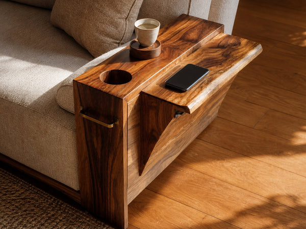 Mid Century Wooden Side Table For Bedroom Or Lounge