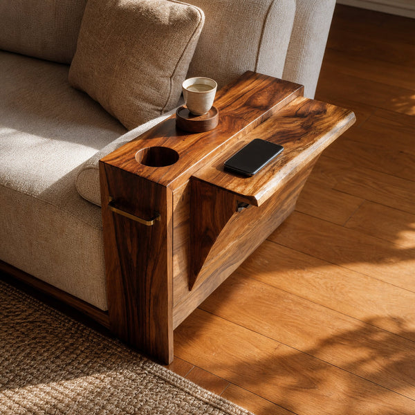 Mid Century Wooden Side Table For Bedroom Or Lounge