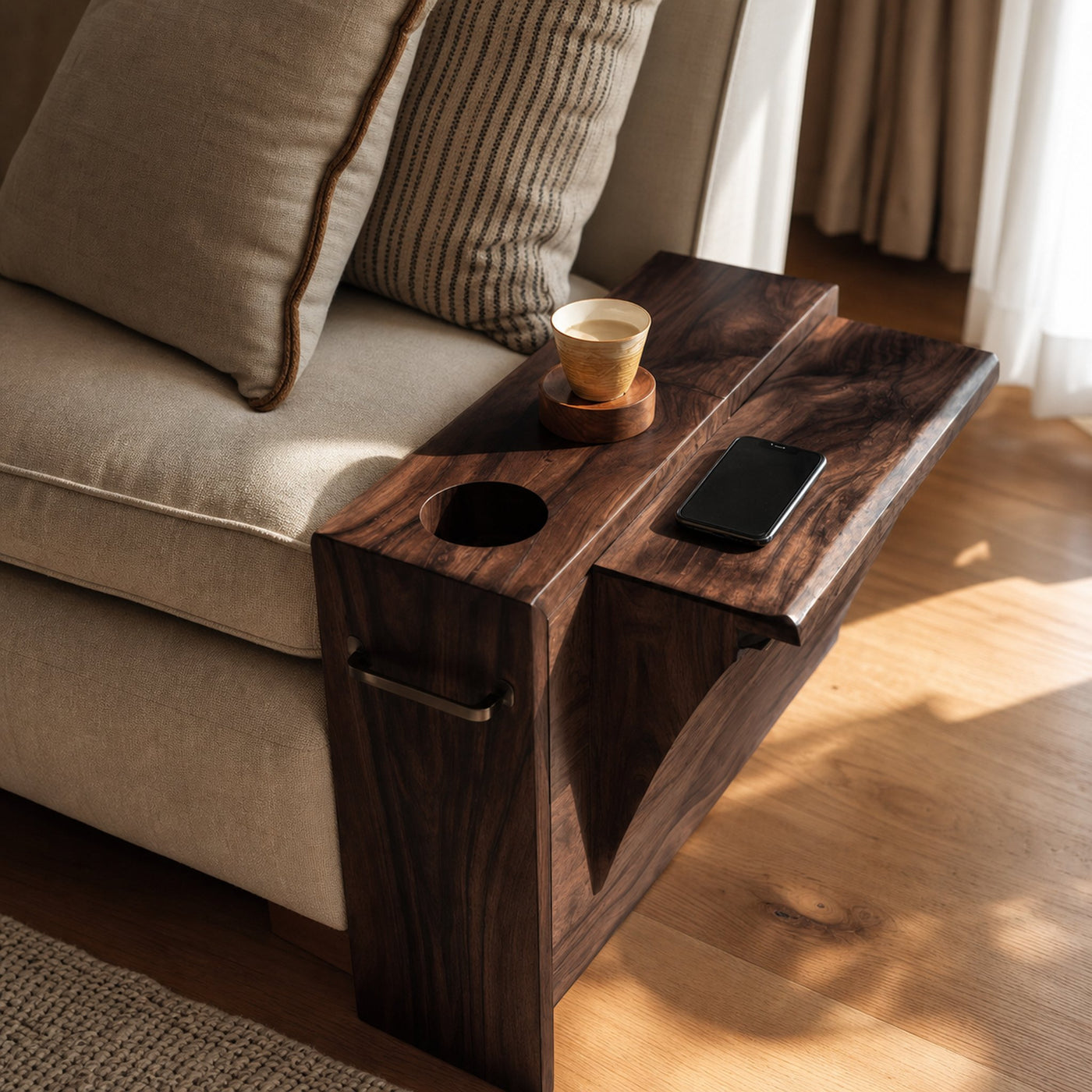 Mid Century Wooden Side Table For Bedroom Or Lounge - product view 7