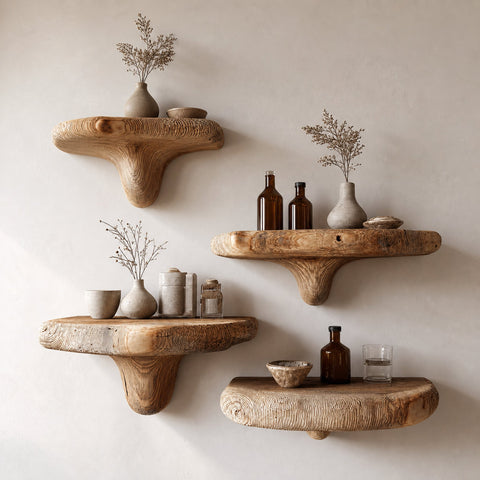 Mushroom Floating Shelves