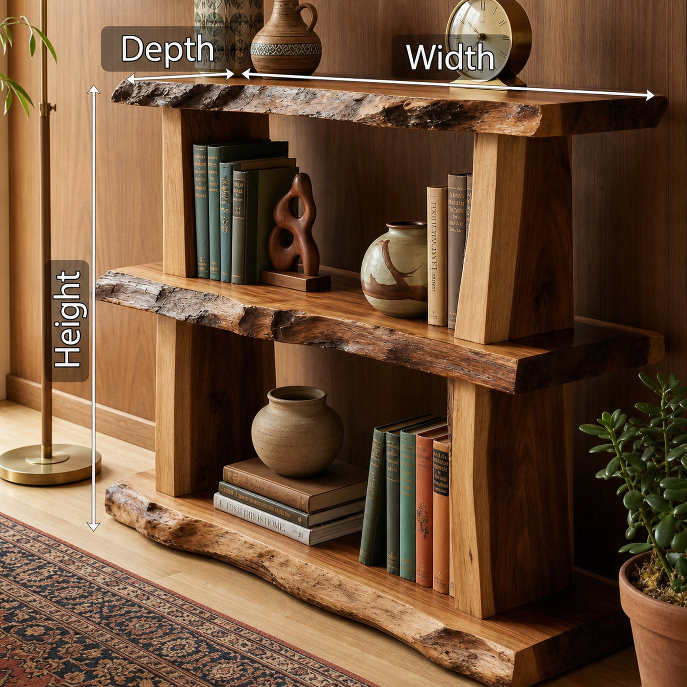 Minimal Handmade Spice Shelf For Kitchen Storage And Counter Decor - product view 7