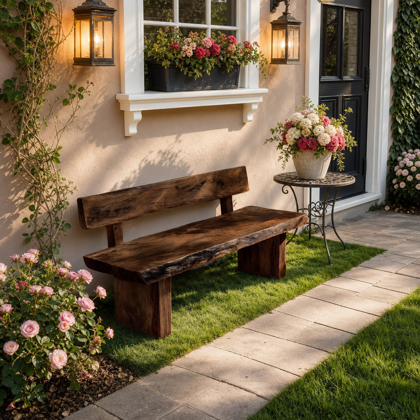 Minimal Outdoor Bench For Garden Furniture - product view 7