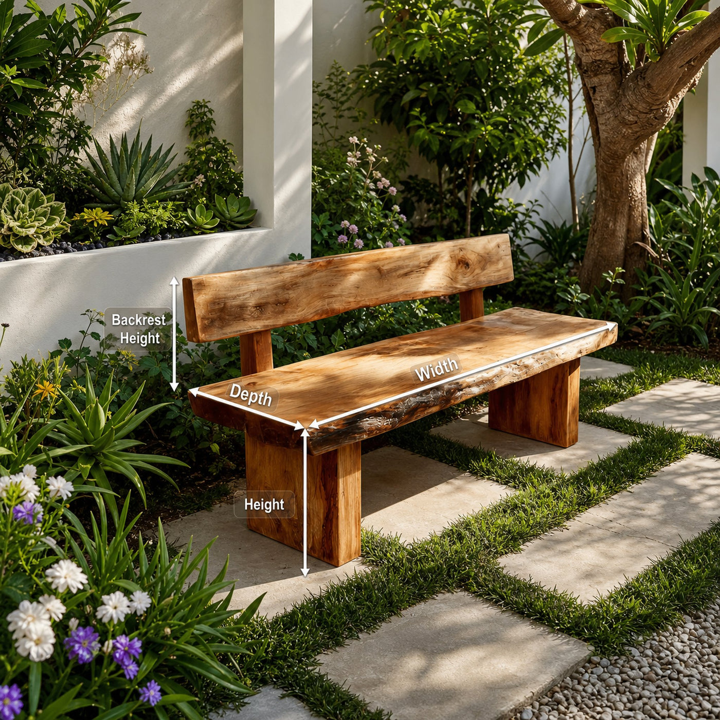 Minimal Outdoor Bench For Garden Furniture - product view 8