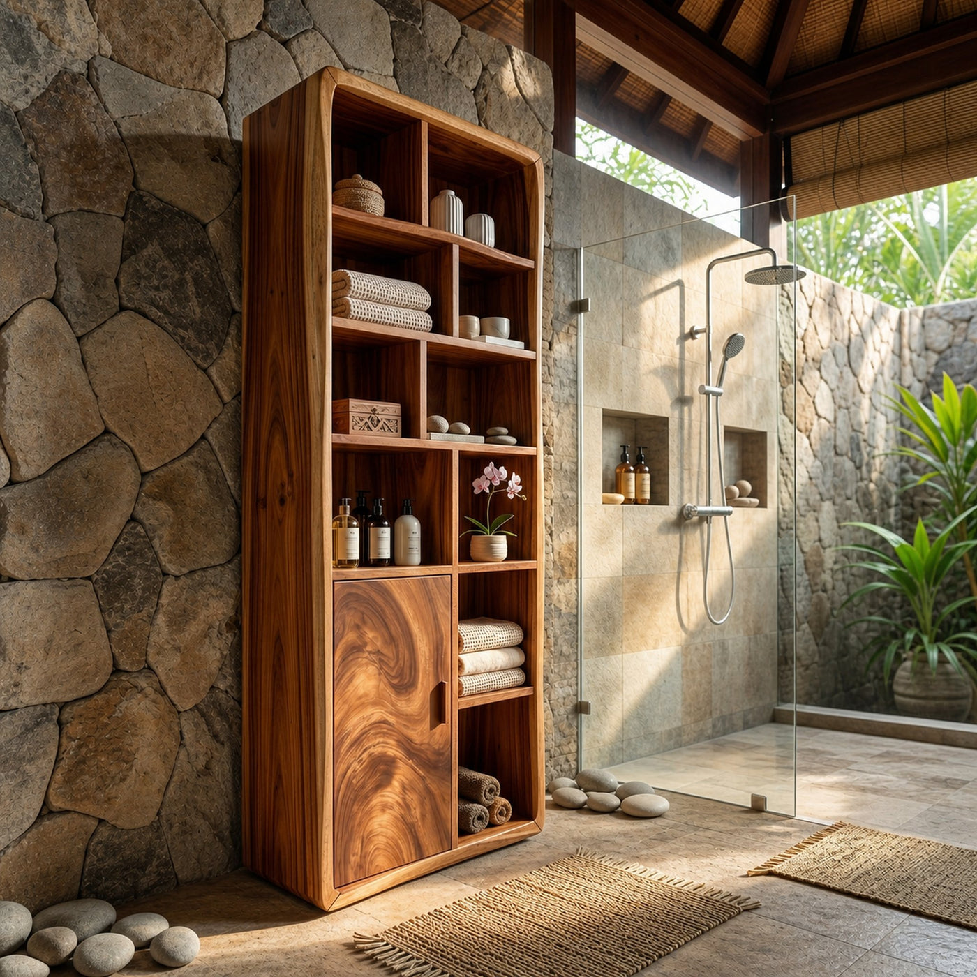 Minimalist Display Storage Cabinet Coastal Residence - product view 6