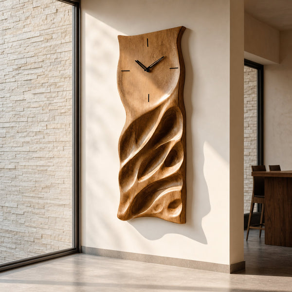 Minimalist Handcrafted Wall Clock For Living Room Interior