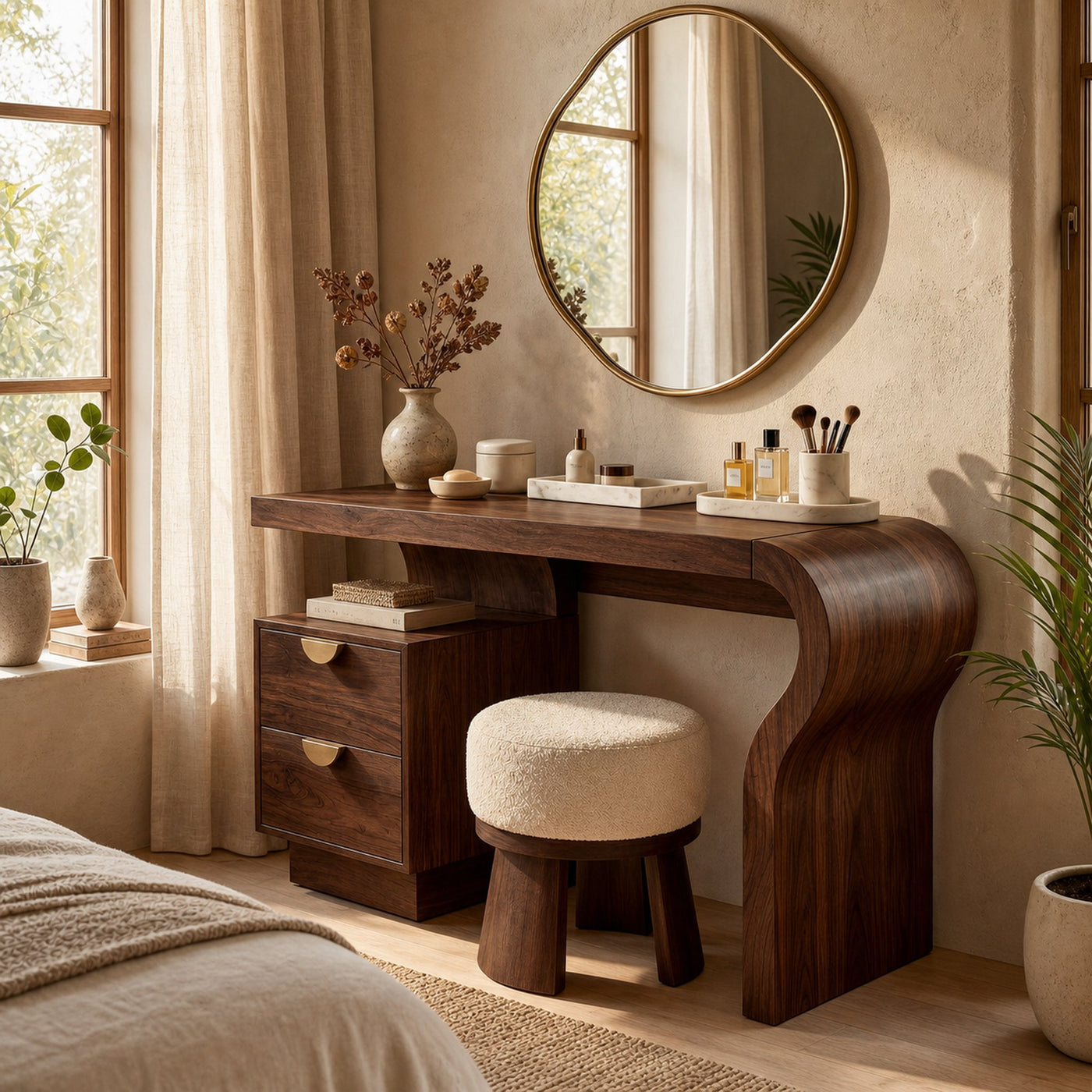 Minimalist Vanity Table Walk In Closet Makeup Area Personal Space - product view 7