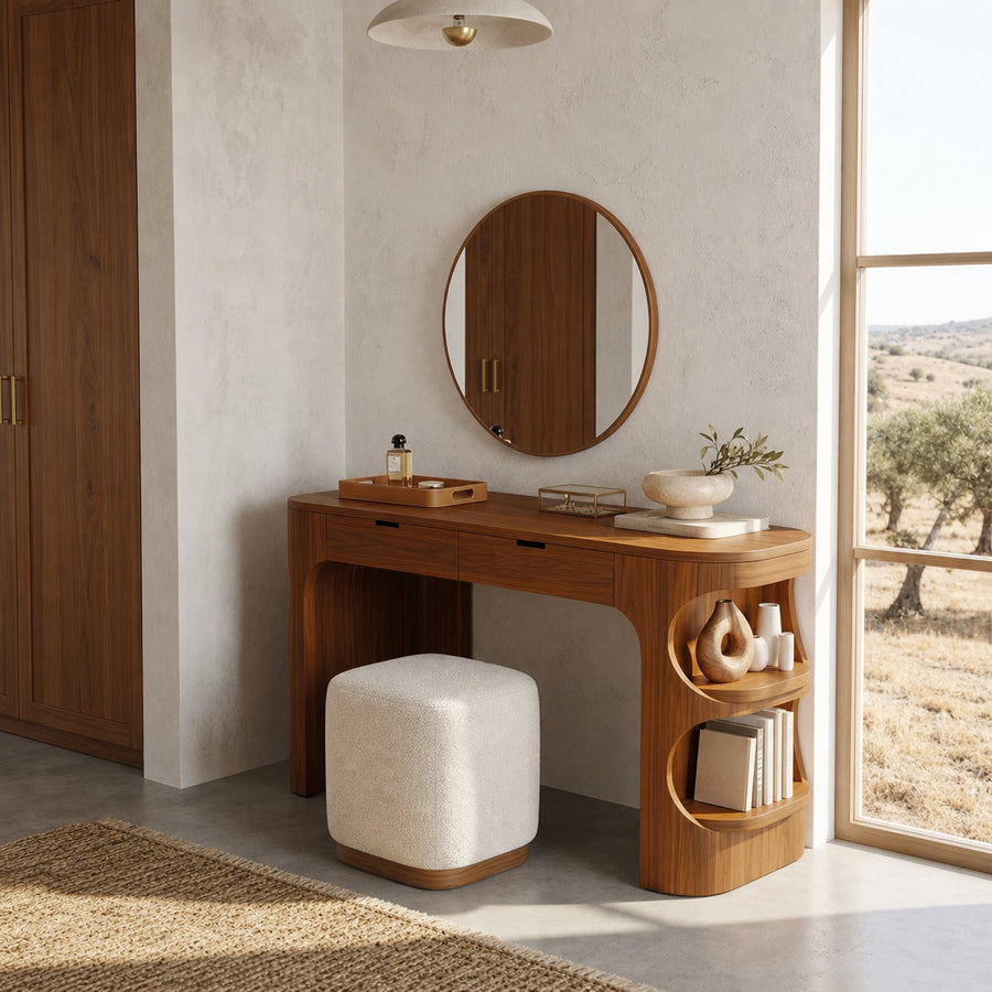 Minimalist Vanity Table With Drawer Storage For Bedroom