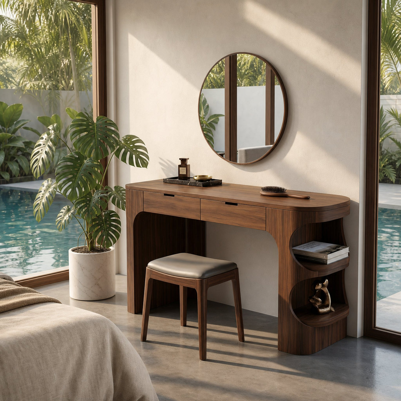 Minimalist Vanity Table With Drawer Storage For Bedroom - product view 7