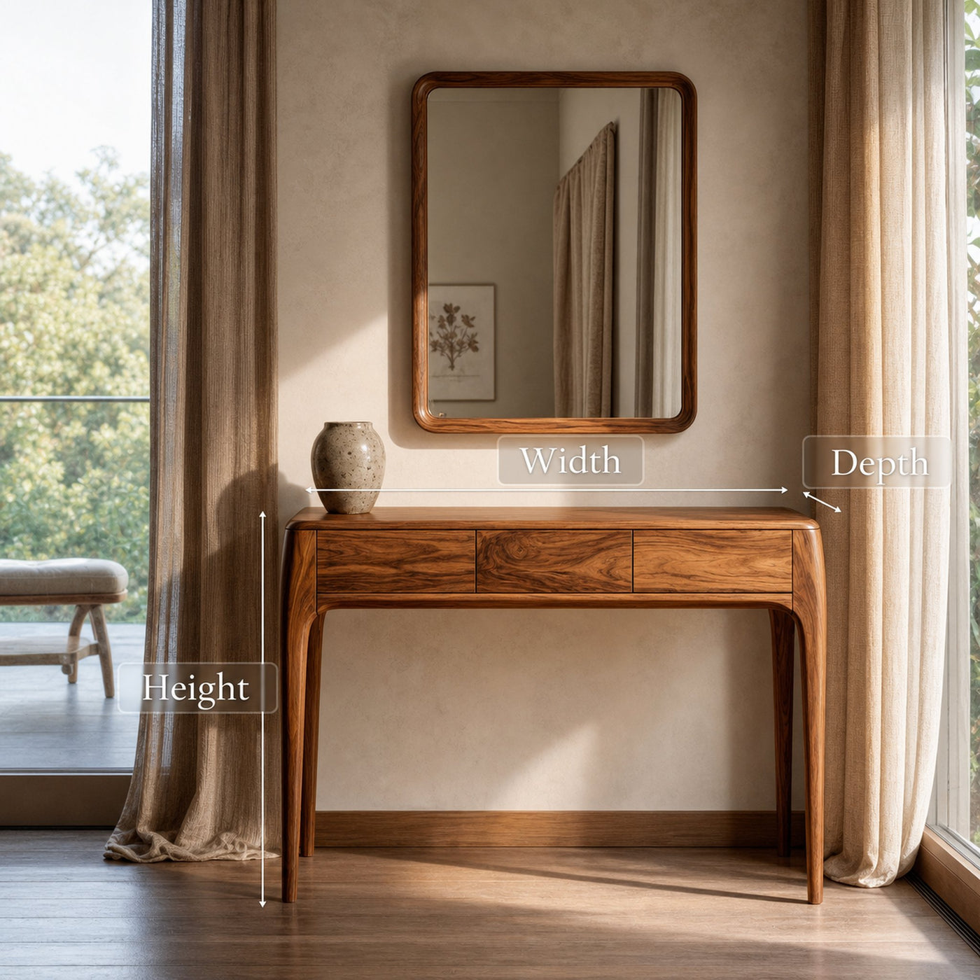 Minimalist Vanity Table With Drawers For Bedroom - product view 6
