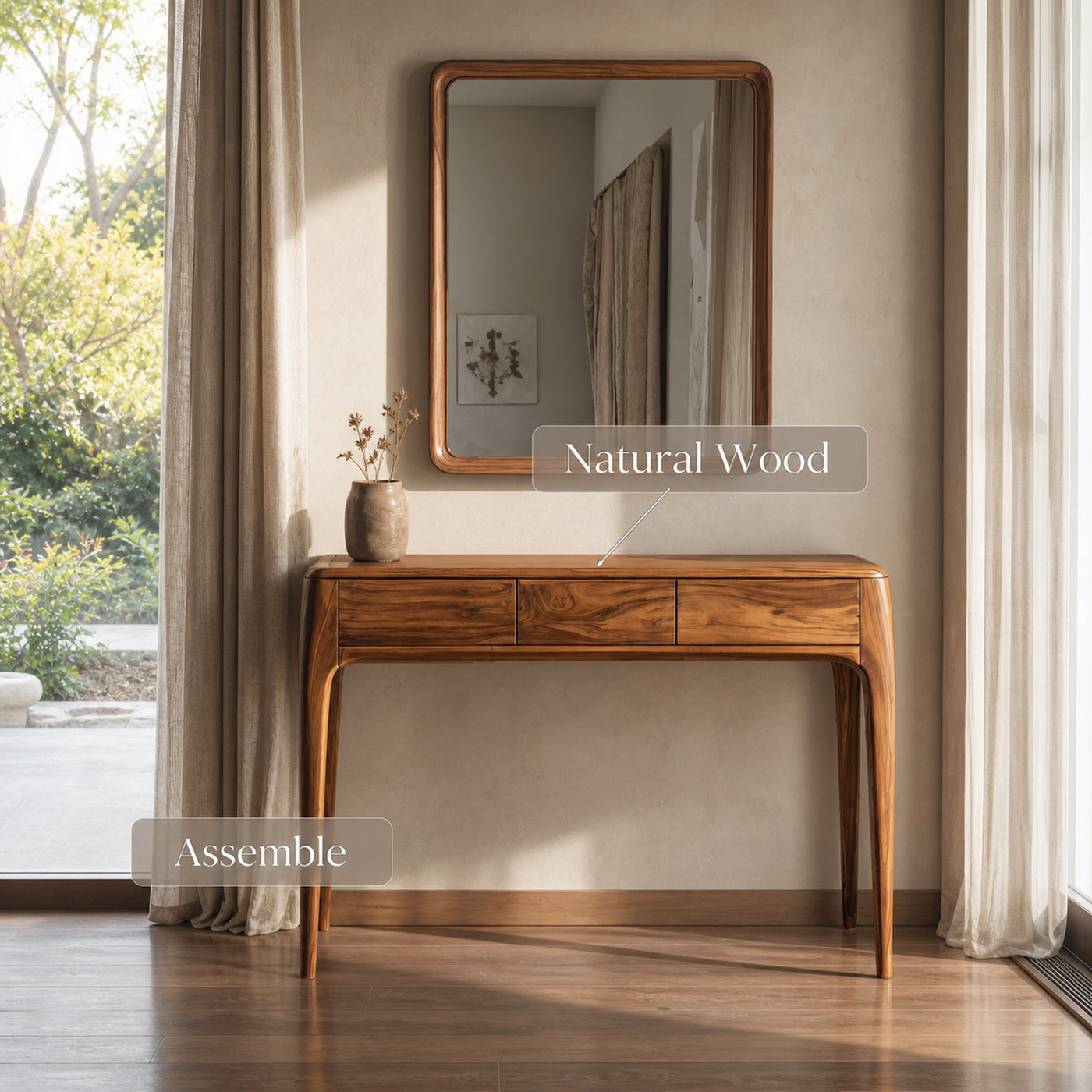 Minimalist Vanity Table With Drawers For Bedroom - product view 7