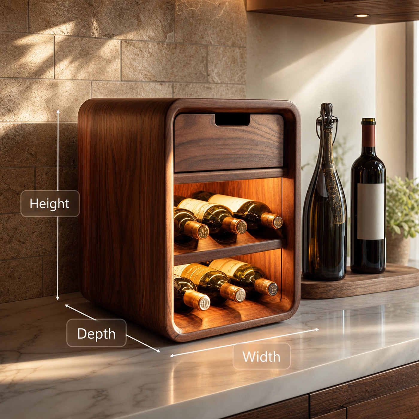Minimalist Wine Cabinet For Small Kitchen Spaces - product view 6