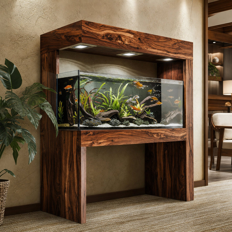 Modern Aquarium Stand With Canopy For Living Room