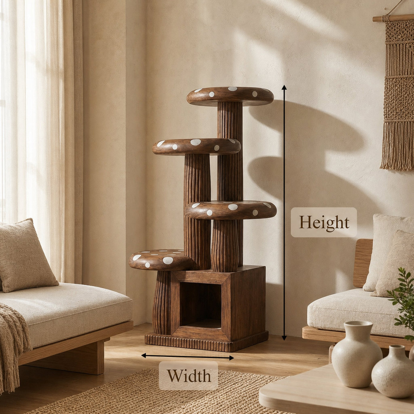 Modern Artistic Musrhroom Cat Tree For Living Room And Pet Corner - product view 8