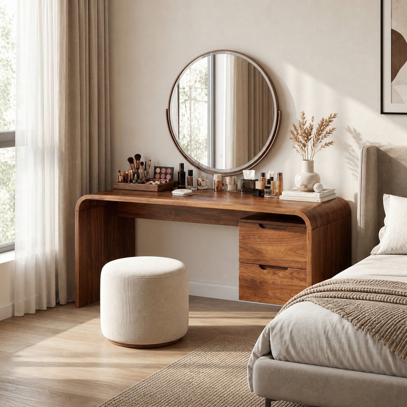 Modern Dressing Table Bedroom Walk In Closet Makeup Area