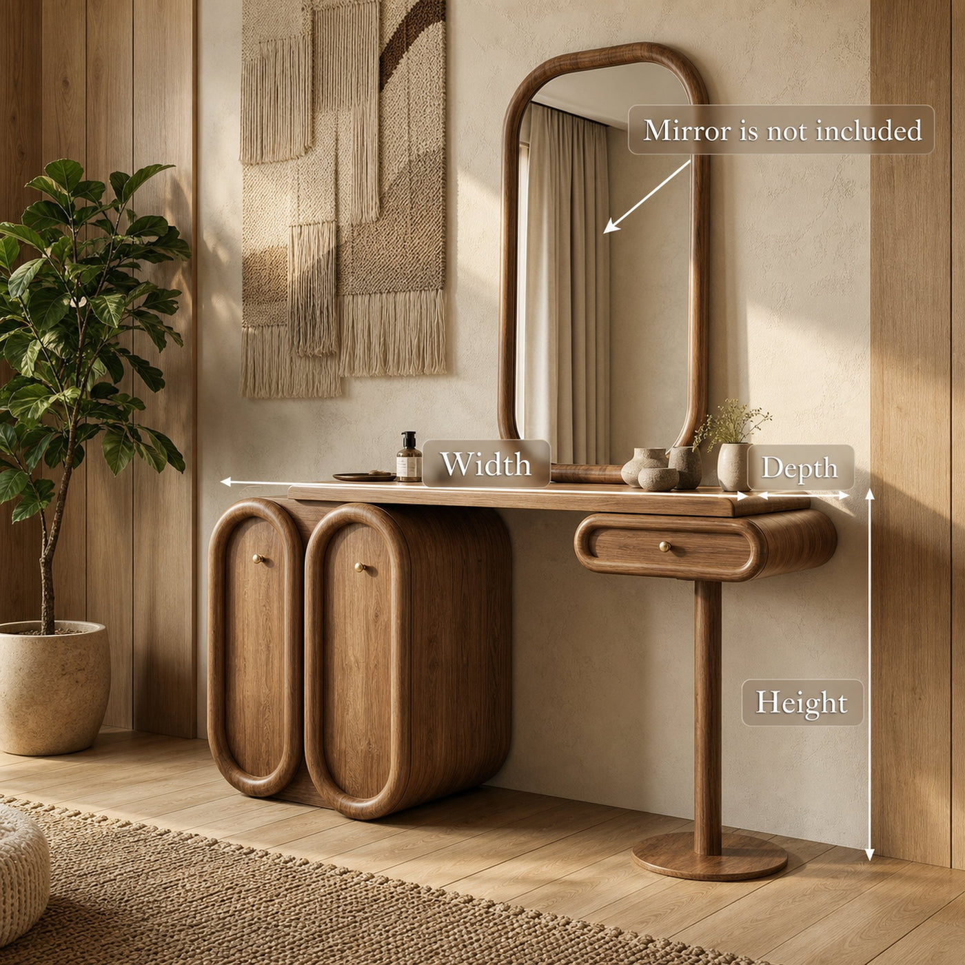 Modern Dressing Table With Storage Unique Design For Bedroom - product view 6