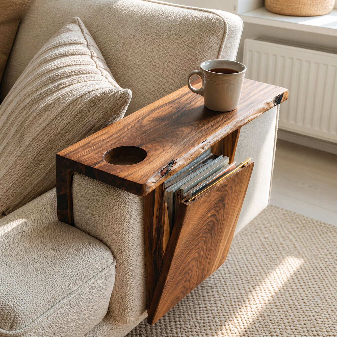 Modern Farmhouse Armrest For Cozy Living Room Style - product view 6