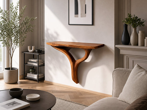 Modern Floating Wood Shelf For Home Interior