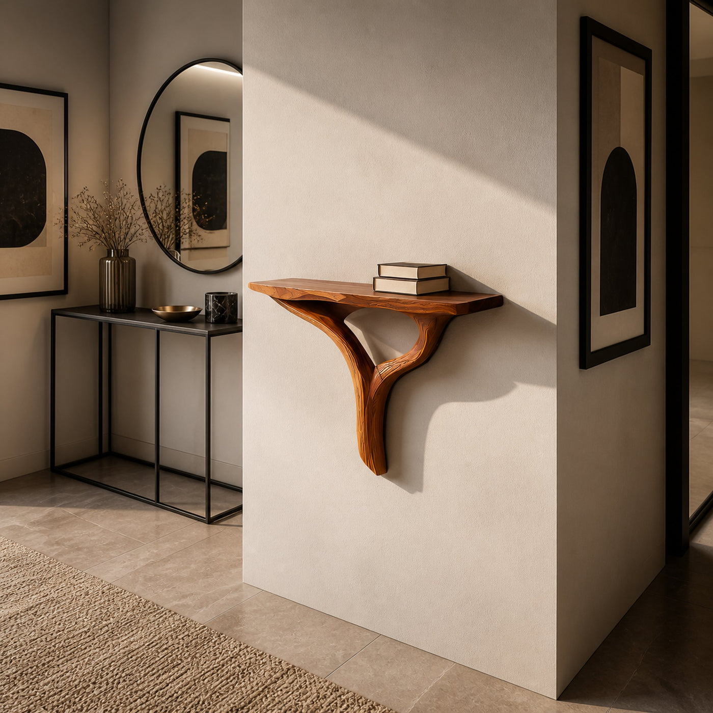Modern Floating Wood Shelf For Home Interior - product view 6