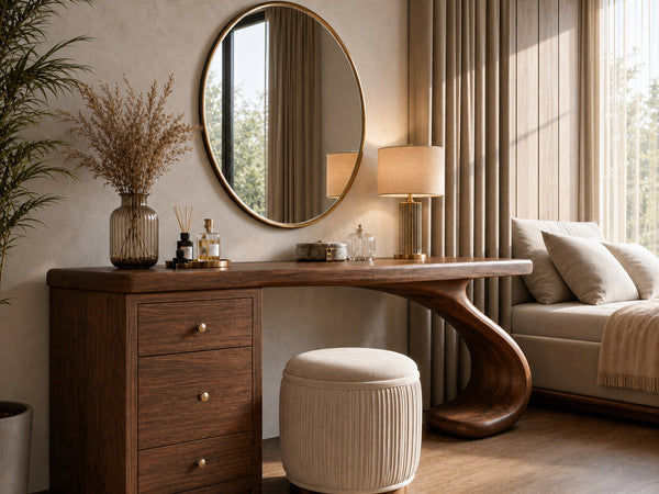 Modern Handmade Vanity Desk For Bedroom