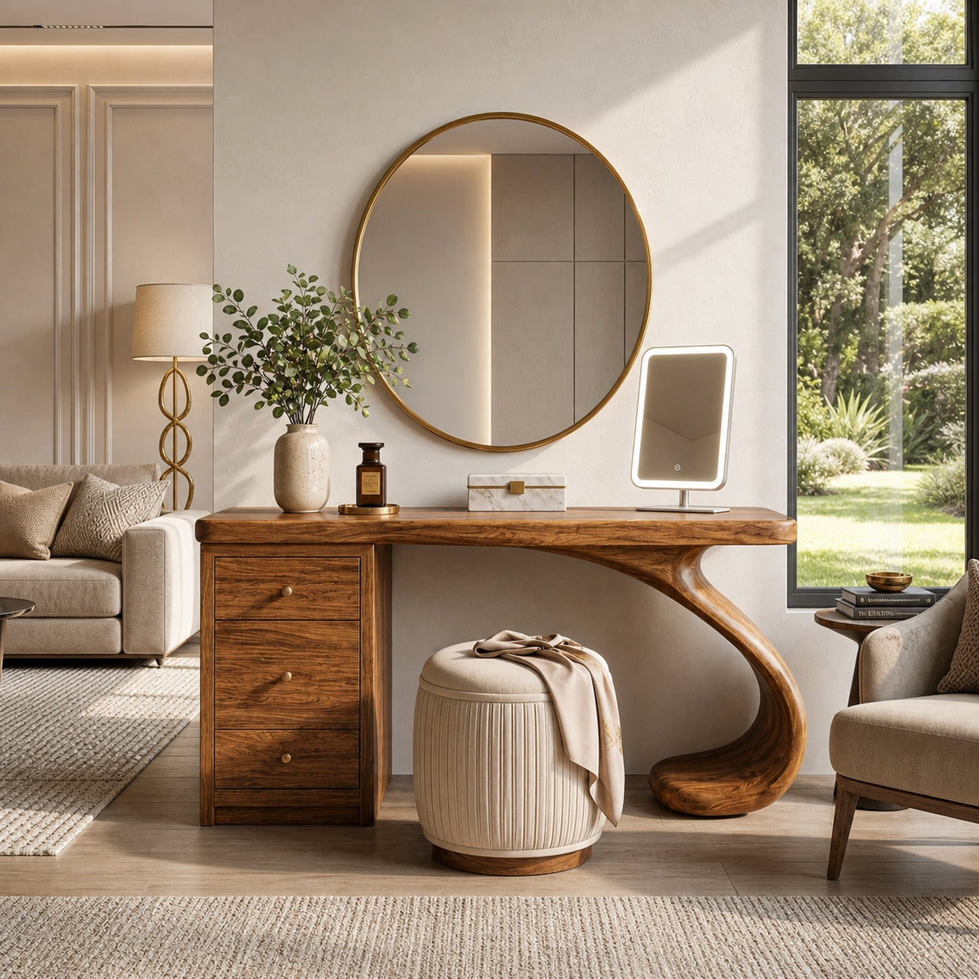 Modern Handmade Vanity Desk For Bedroom - product view 6
