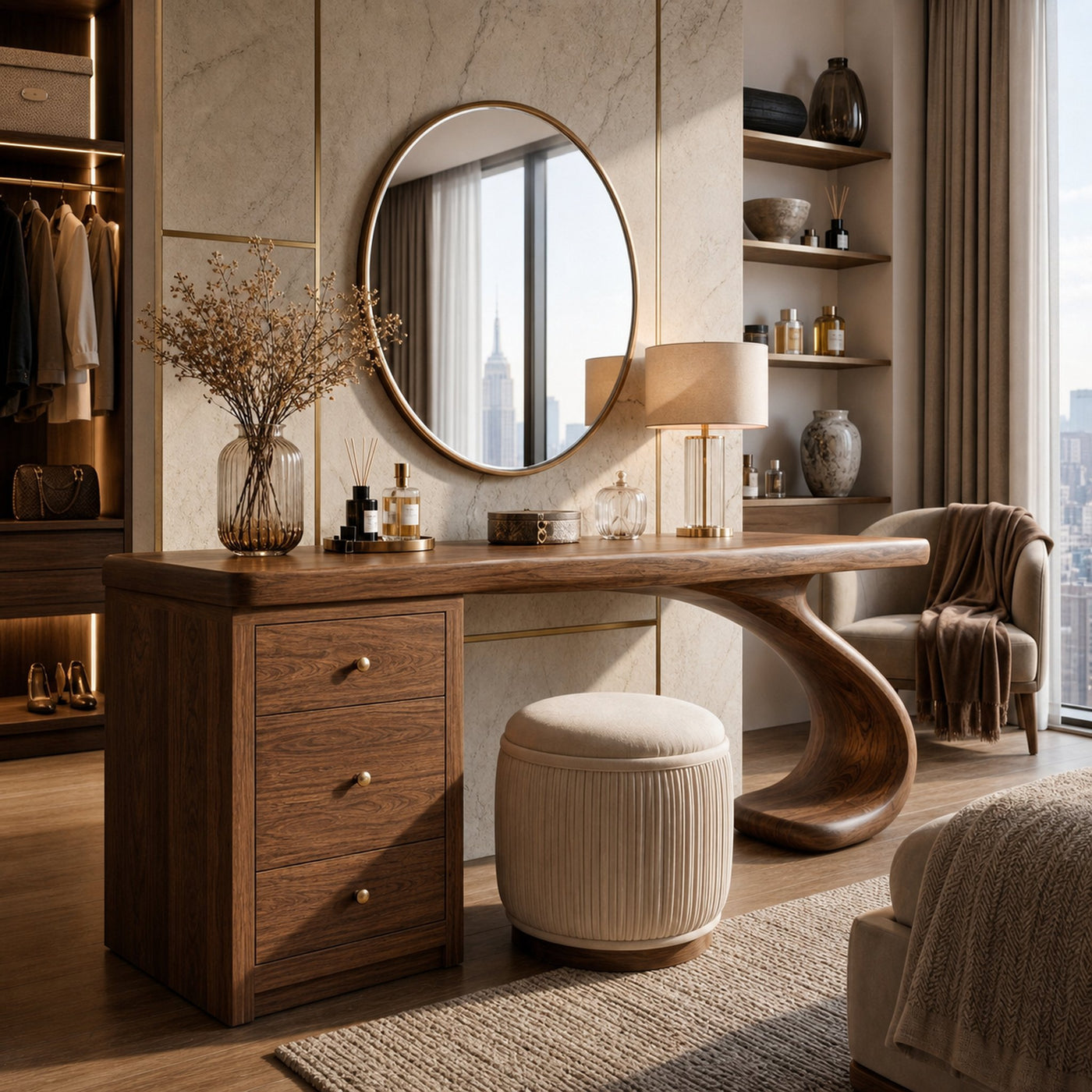 Modern Handmade Vanity Desk For Bedroom - product view 7
