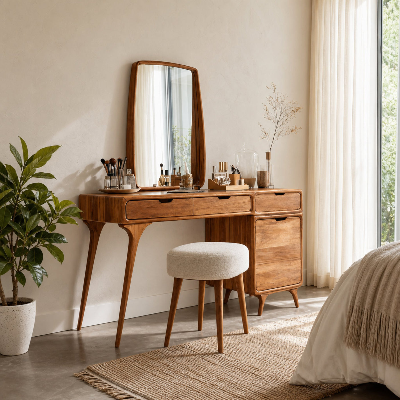 Modern Handmade Vanity Table For Bedroom