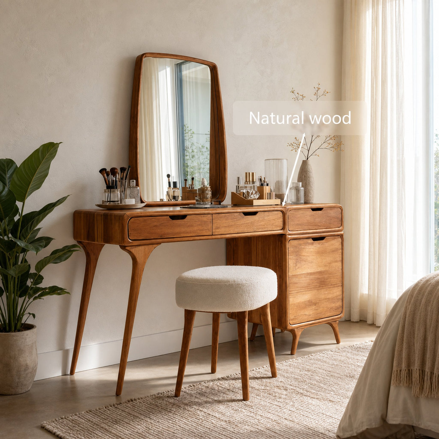 Modern Handmade Vanity Table For Bedroom - product view 6