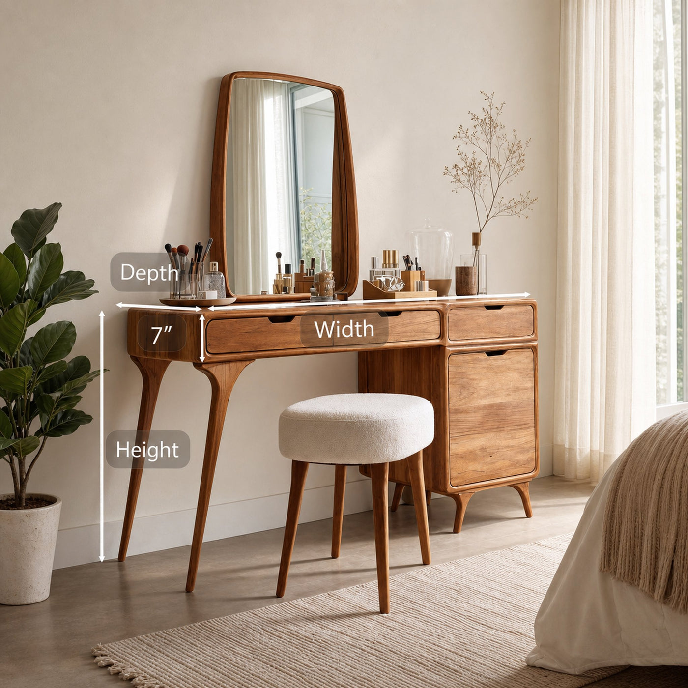 Modern Handmade Vanity Table For Bedroom - product view 8
