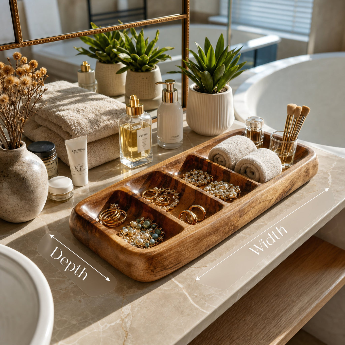 Modern Jewelry Tray For Bathroom Or Bedroom - product view 6