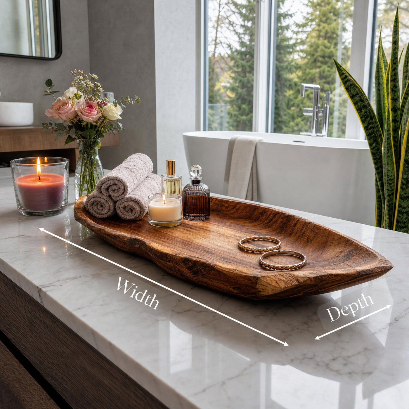 Modern Leaf Shape Jewelry Tray For Bathroom Or Bedroom - product view 6