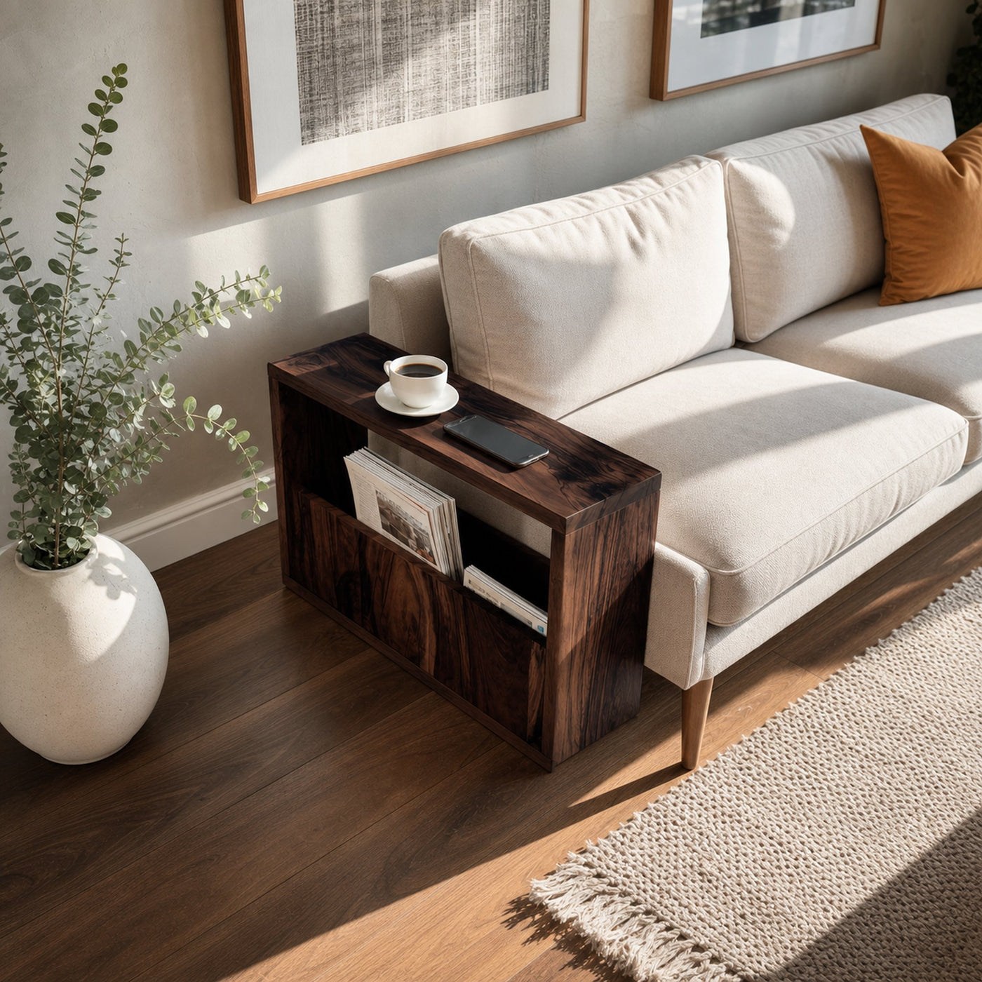 Modern Live Edge Side Table For Furniture Decoration - product view 7