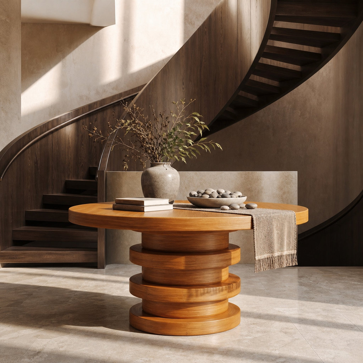 Modern Luxury Round Entryway Table For Lobby And Hallway - product view 6