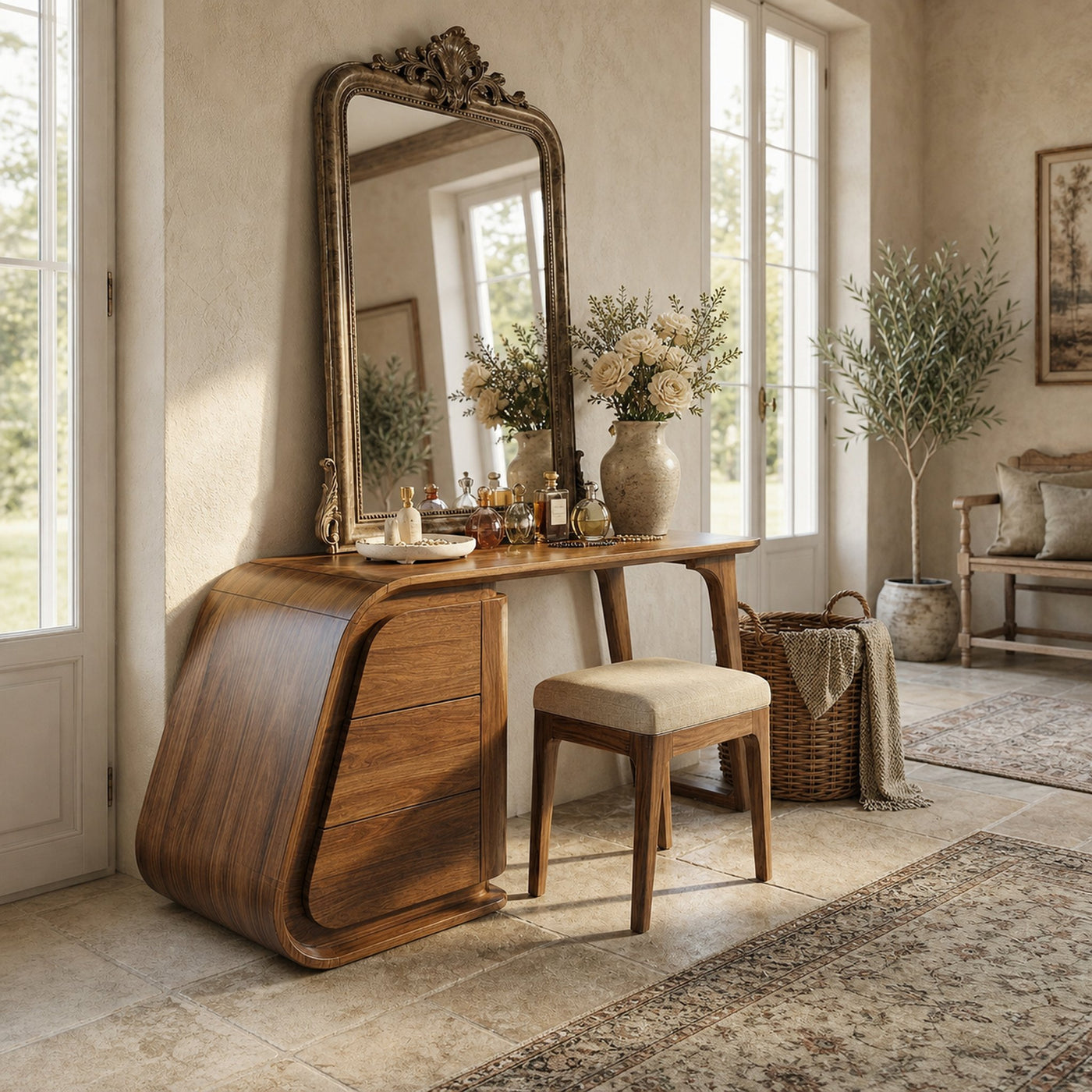 Modern Makeup Vanity Desk With Drawers For Bedroom - product view 6
