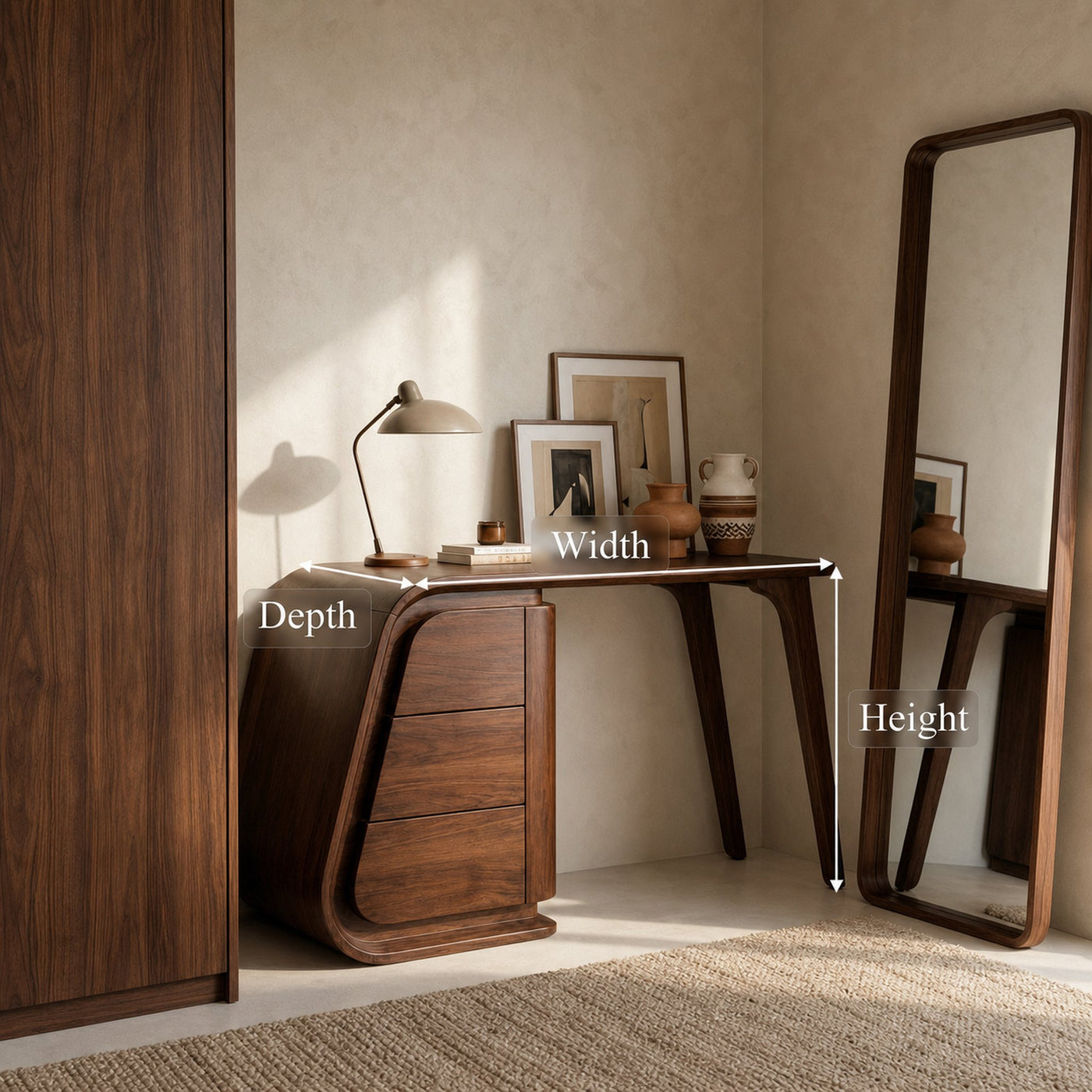 Modern Makeup Vanity Desk With Drawers For Bedroom - product view 8