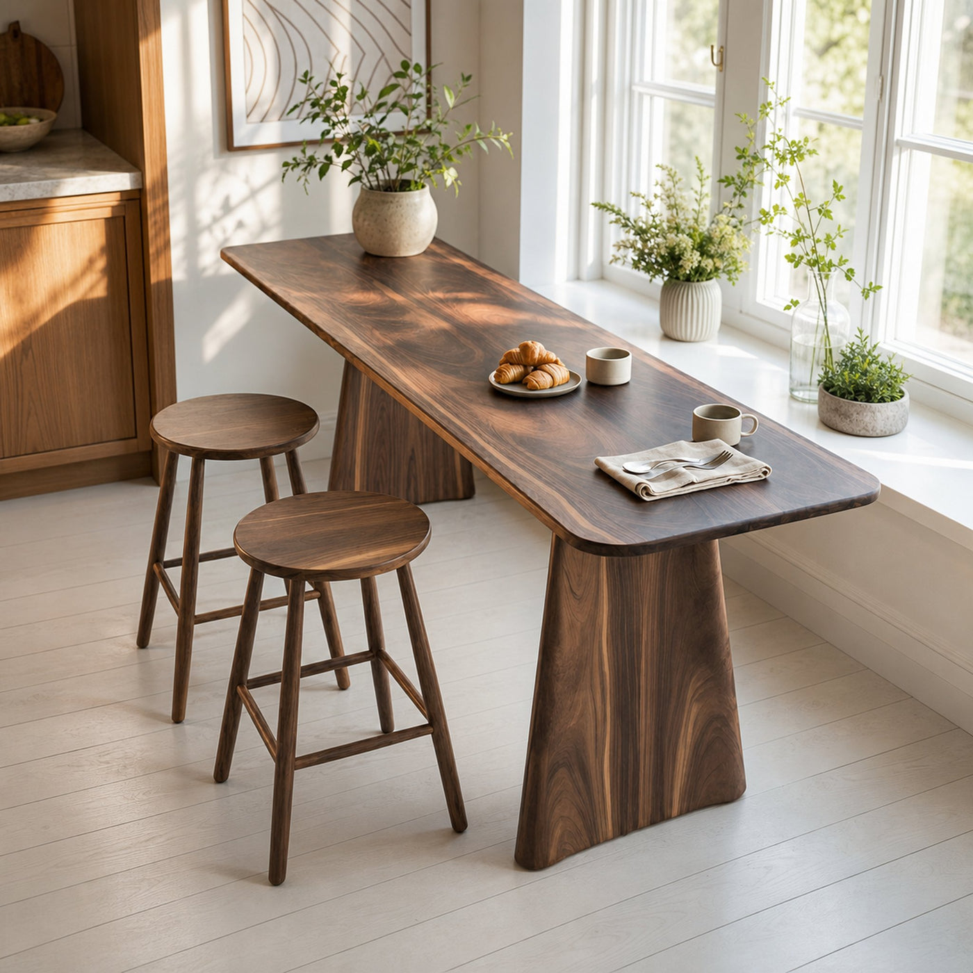 Modern Minimalist Wood Bar Table For Kitchen And Dining - product view 6