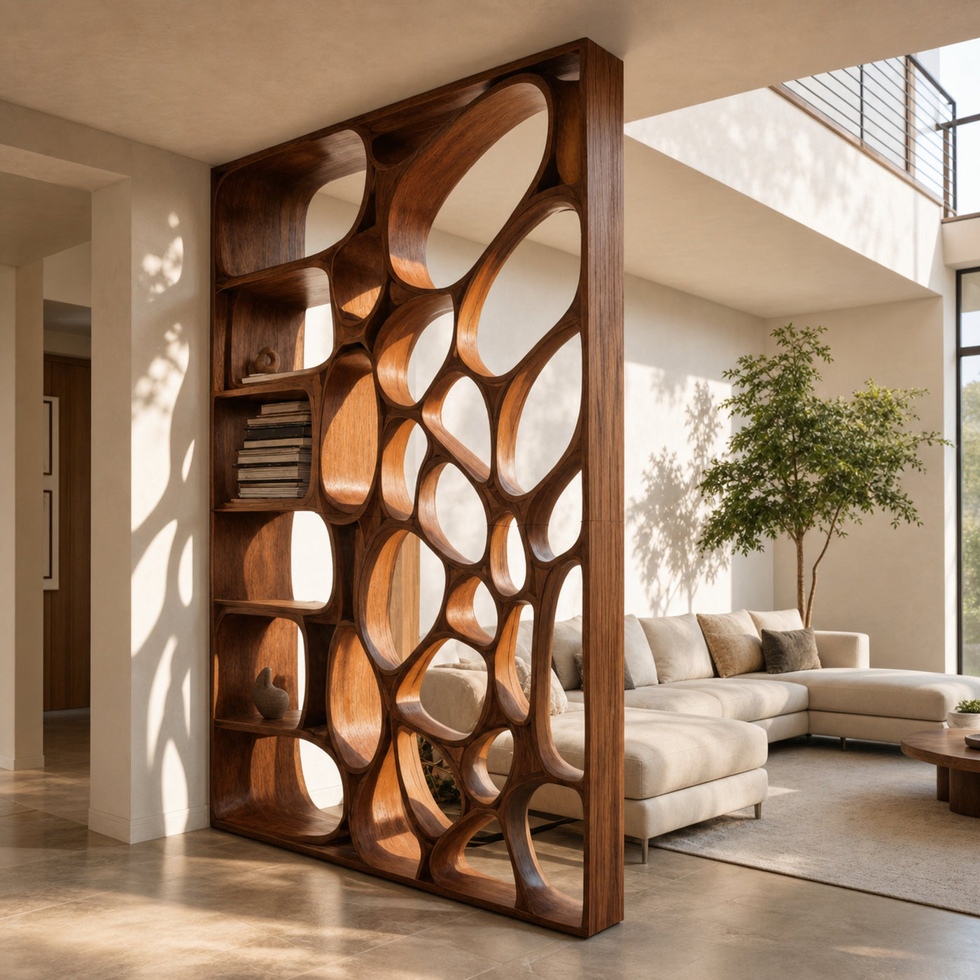 Modern Openwork Divider For Living Room Or Office