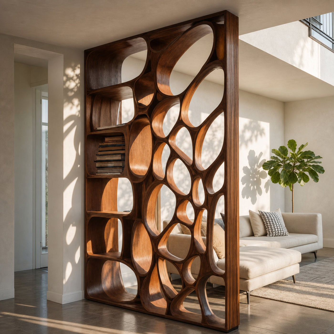 Modern Openwork Divider For Living Room Or Office - product view 6
