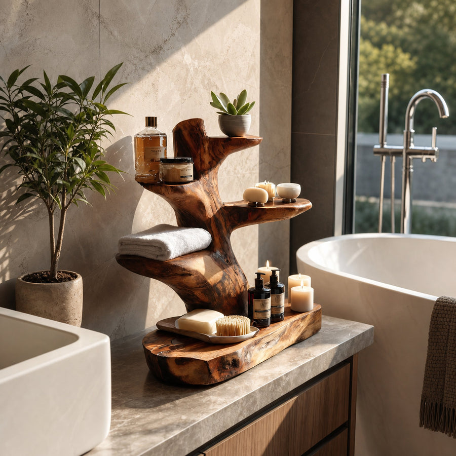 Modern Organic Bathroom Shelf For Bathroom