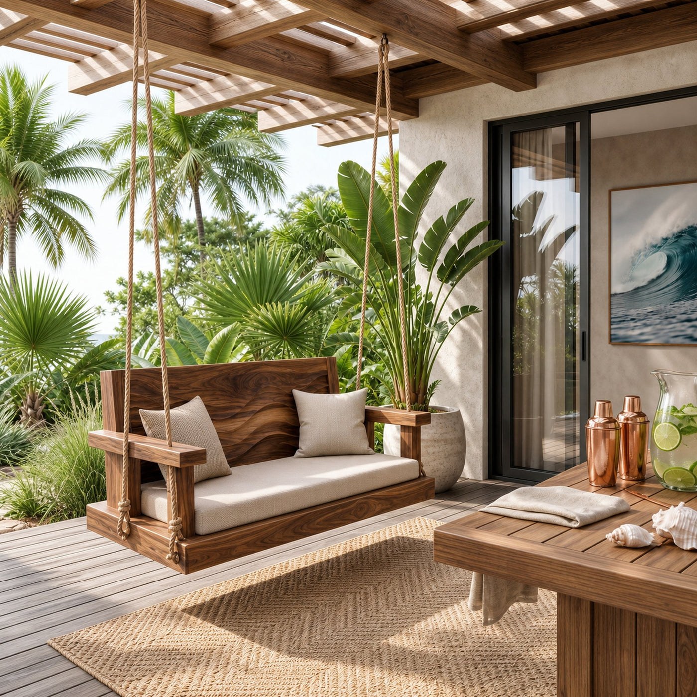 Modern Organic Crest Swing Open Concept Living Space - product view 6