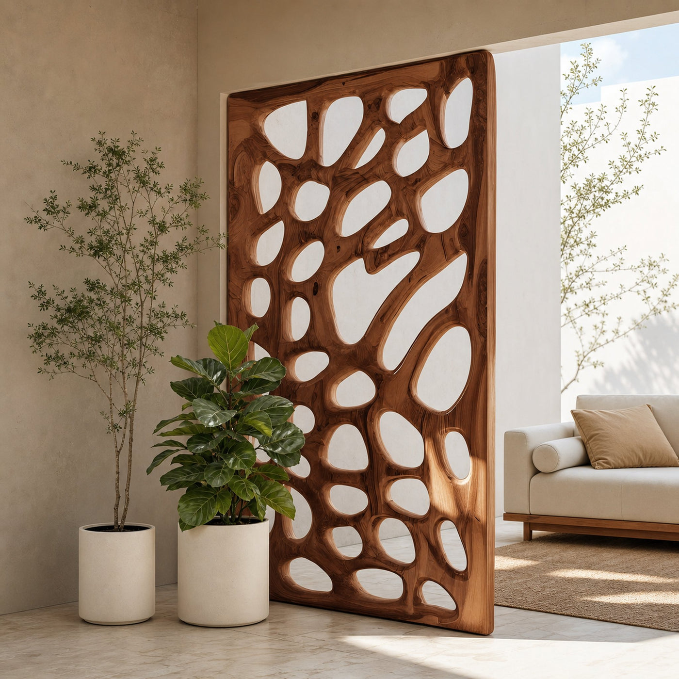 Modern Organic Partition For Living Room Or Interior - product view 6