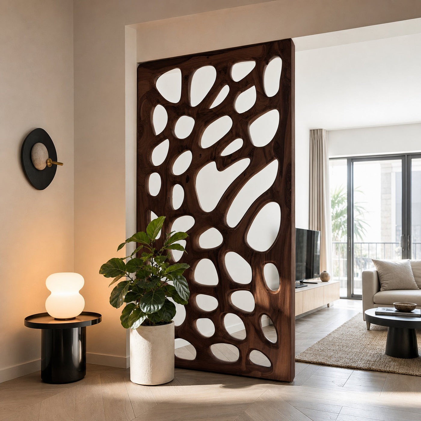 Modern Organic Partition For Living Room Or Interior - product view 7