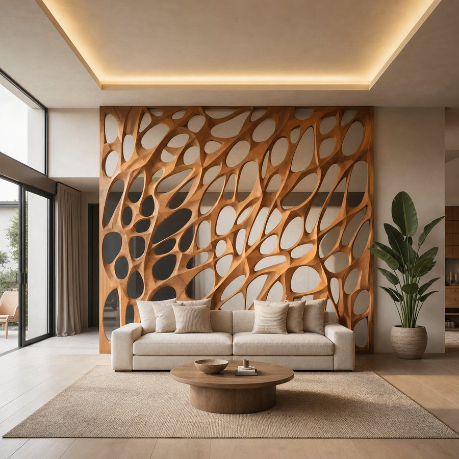 Modern Organic Room Divider For Open Space Decor