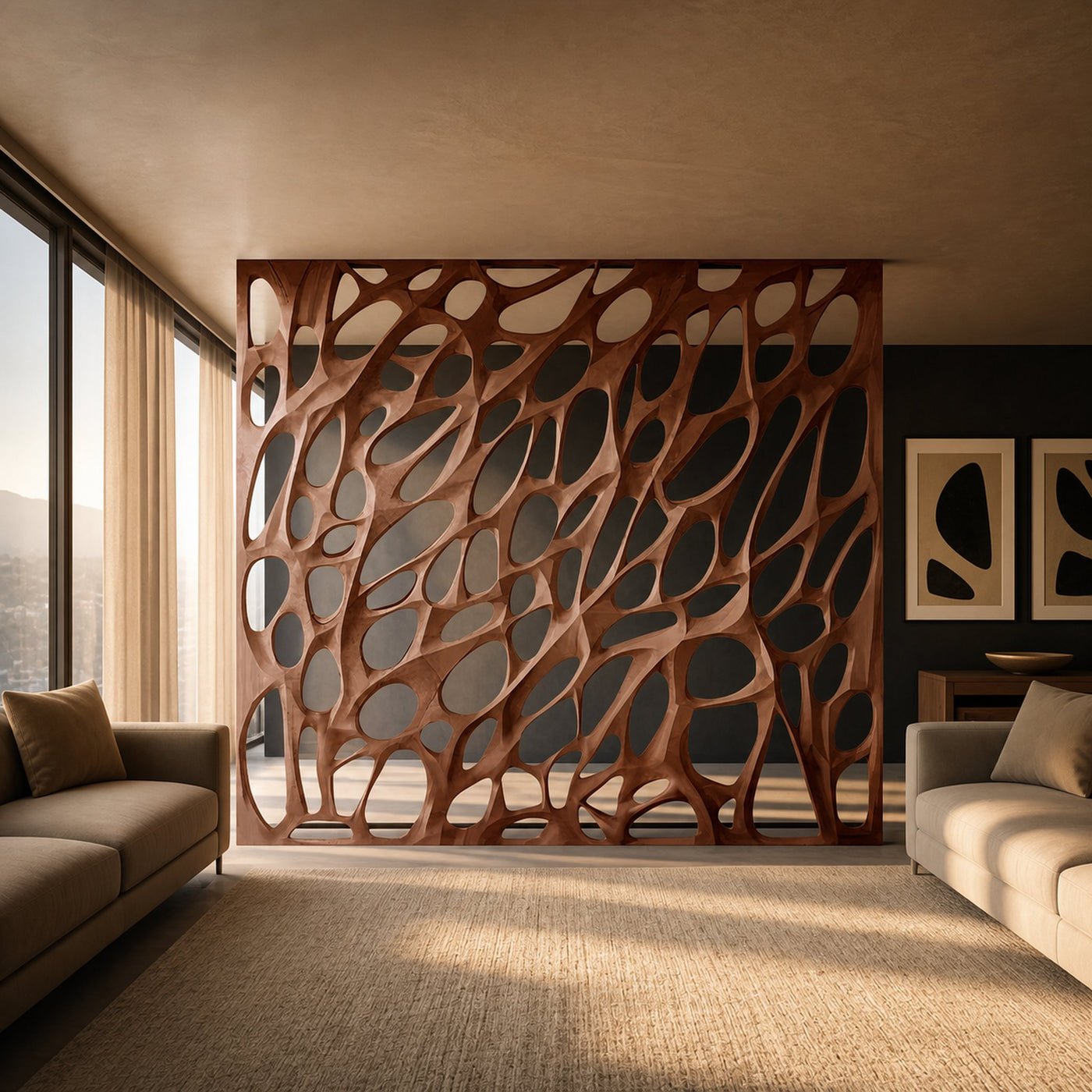 Modern Organic Room Divider For Open Space Decor - product view 7
