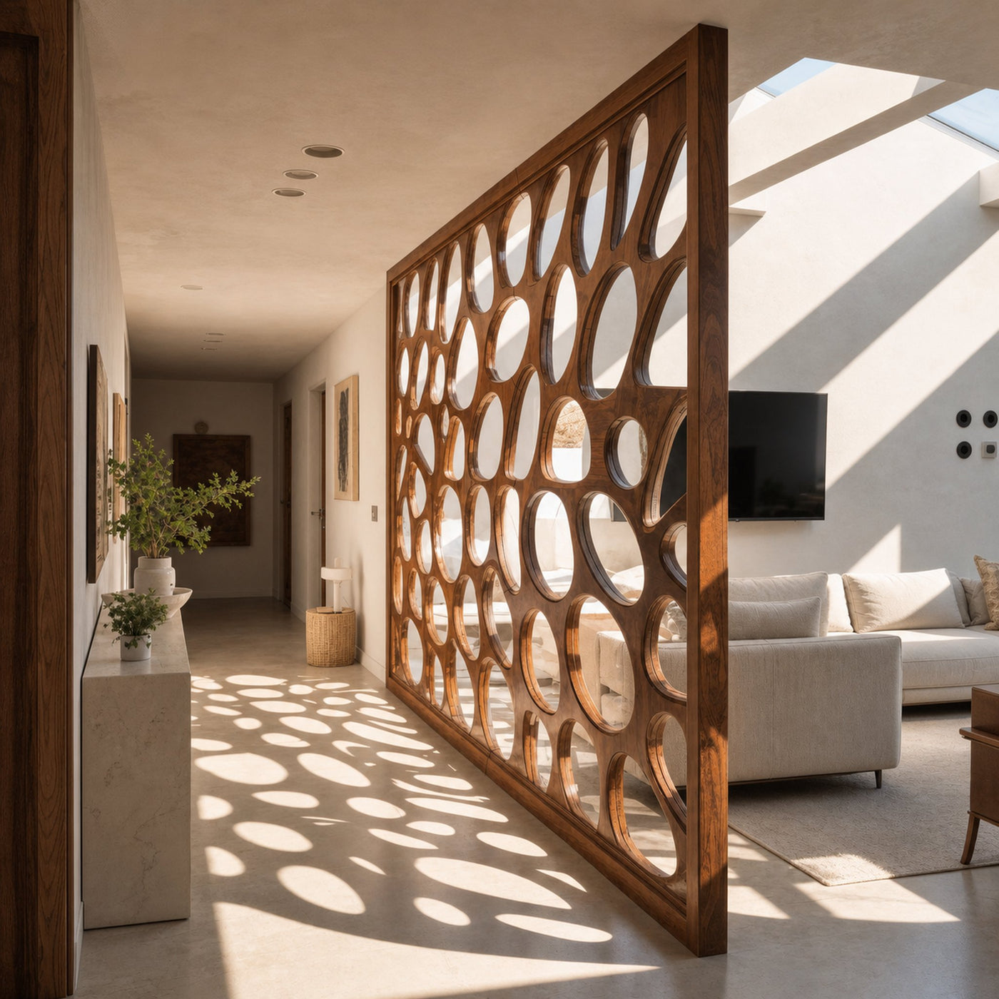Modern Oval Room Divider For Living Room