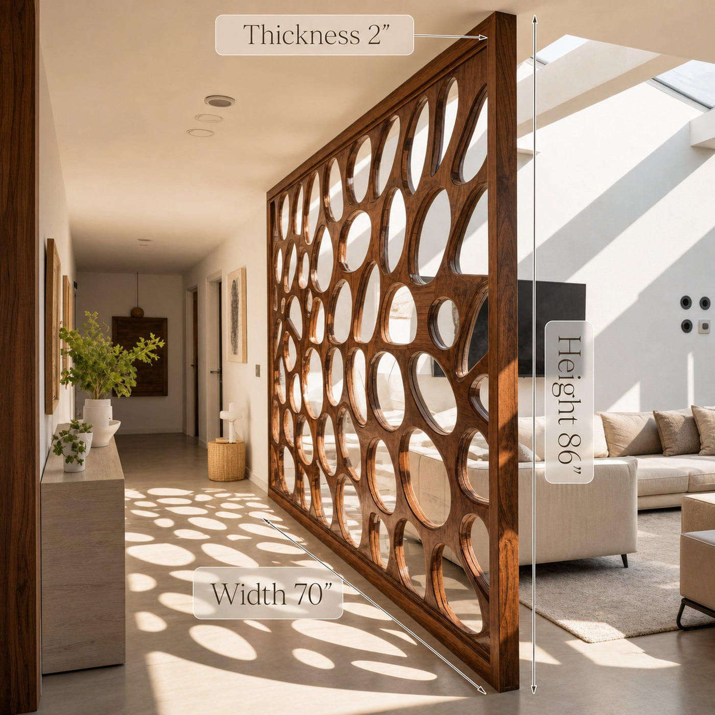 Modern Oval Room Divider For Living Room - product view 6